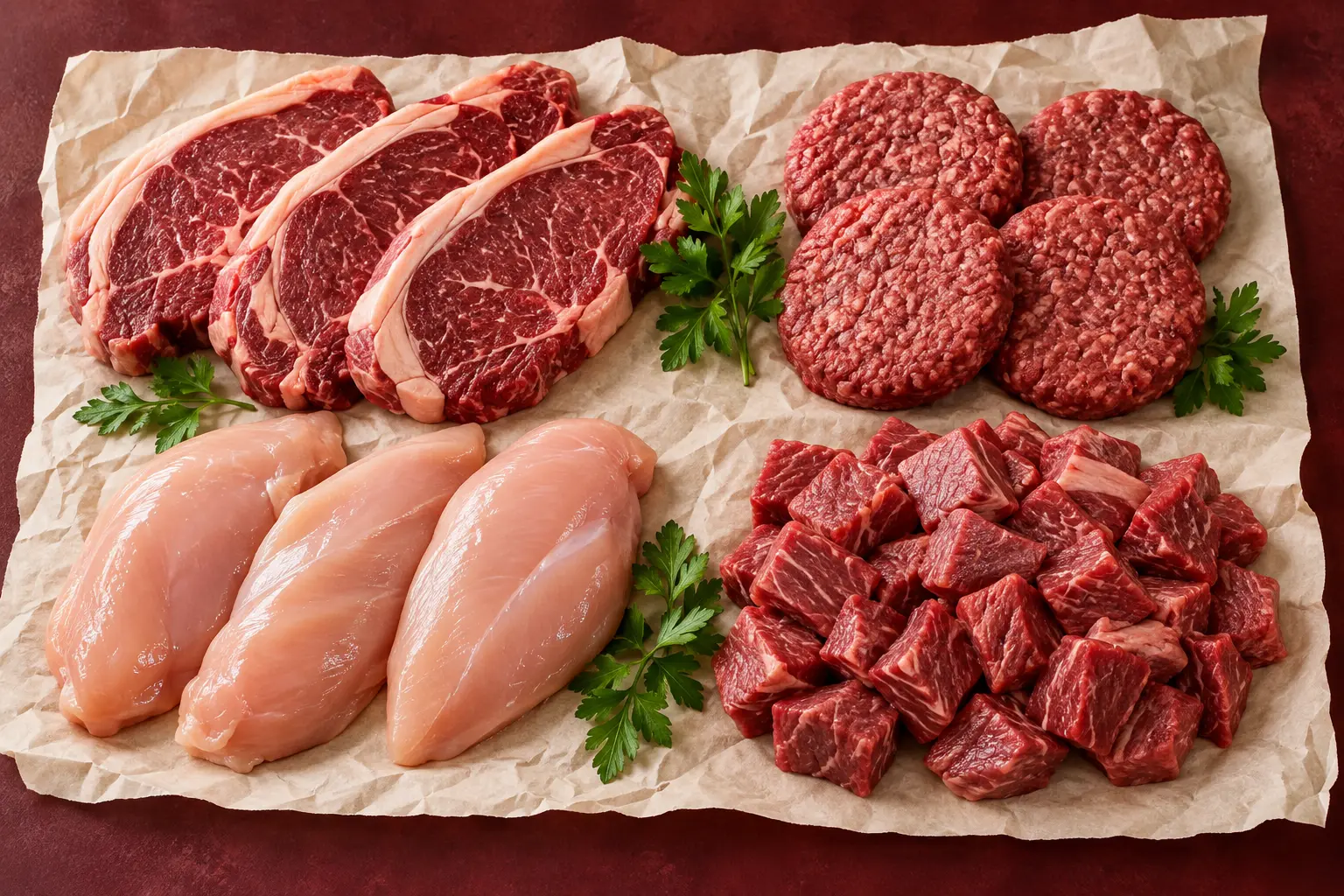 Carnes variadas para a semana